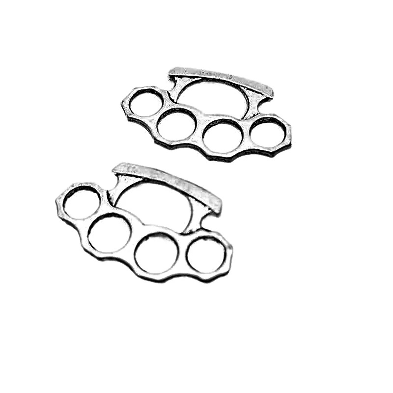 20 Pieces/lot Brass Knuckles Charms Pendants for Jewelry Making Necklaces Keychains Earrings DIY Handmade Accessories Wholesale