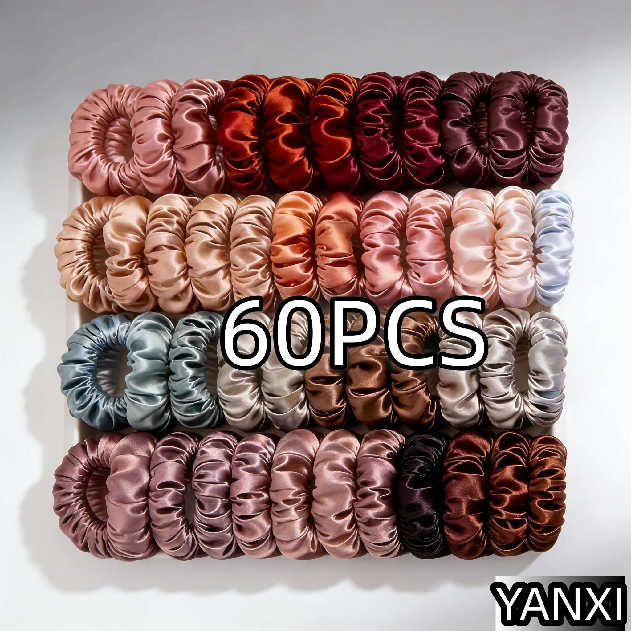 100/60/30/3/6pcs Multi Color Set Mode vrouwen Dunne Darm haar banden Release scrunchies hoofddeksels scrunchy Accessoires