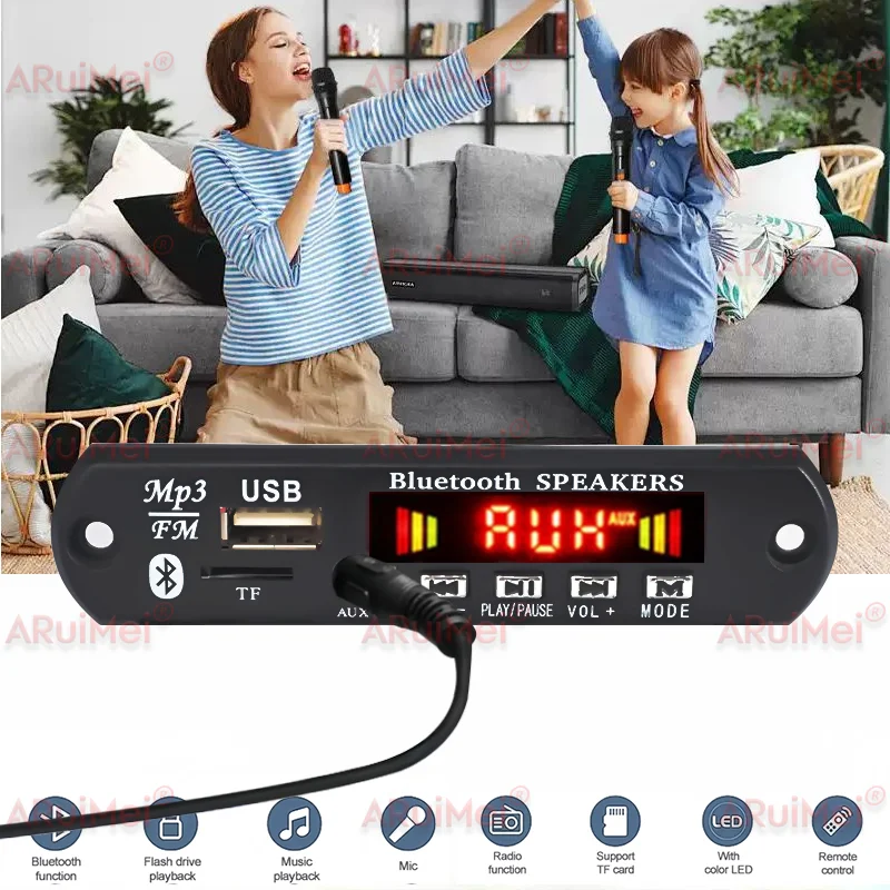 160 واط مكبر للصوت بلوتوث MP3 WMA APE فك مجلس 24 فولت 80 واط يدوي سيارة الصوت ميكروفون USB TF راديو FM لتقوم بها بنفسك مشغل موسيقى Mp3 #6