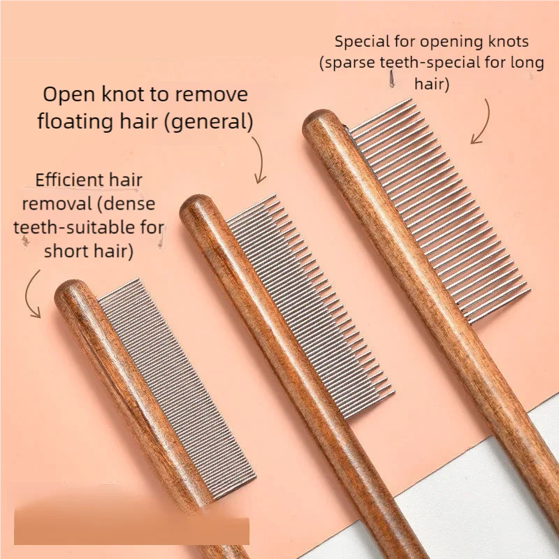 Cat Comb Cat Comb Brush Long Hair Cat Needle Comb Open Knots To Remove Floating Hair Accessories Pet Row Comb