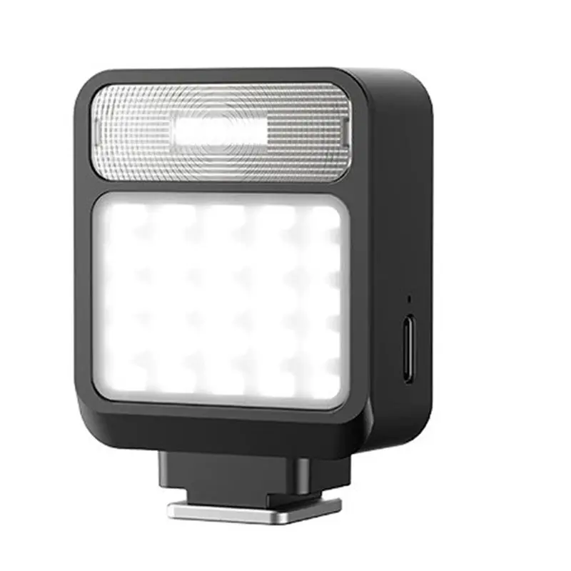 

AS95-Mini Fill Light Always-On Flash Lighting GN8 Single-Point Hot Shoe 4 Power Levels Video Lamp For Camera Camcorder Vlog