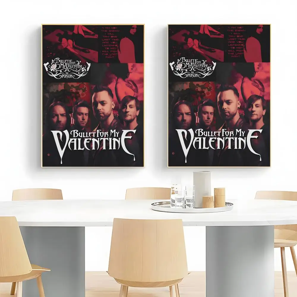 Intense Metalcore Band B-Bullet for My Valentine Poster Wall Art Print Decorative Mural Home Decor Gift Unframed
