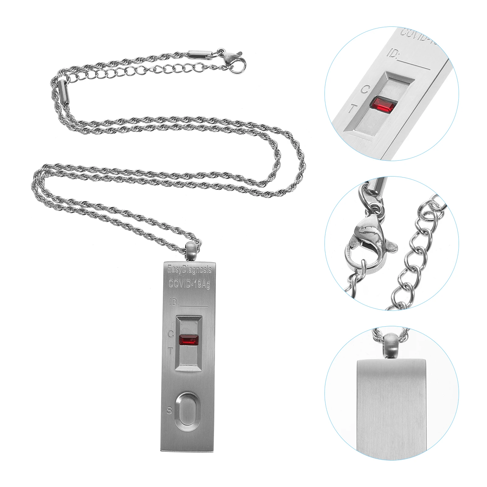 1pc Detection Pendant Necklace Unique Religious Style Cool Charm for Men Women Party Club Bar Gift Idea Durable