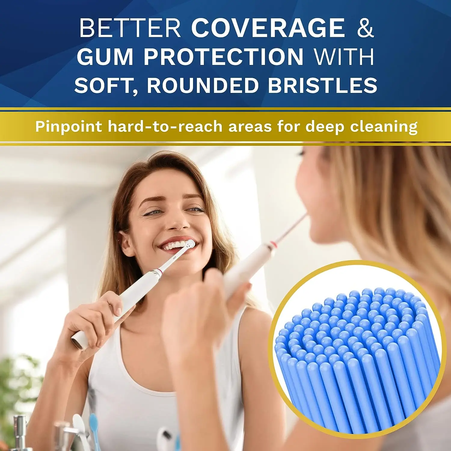 Têtes de rechange pour brosse à dents SB-17A 8pcs/20pcs avec 4pcs Caps Têtes de brosse de précision Soins quotidiens pour Oral b Brosse à dents