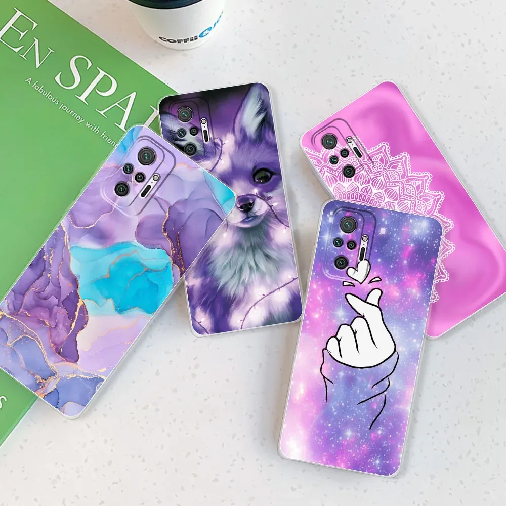 For Xiaomi Redmi Note 10 Pro Case Cover For Redmi Note10 Note 10s Case Soft Silicone Clear TPU Cover Phone Case Redmi Note10 5G