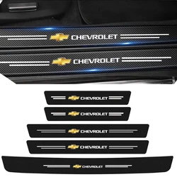 Car Trunk Threshold Stickers for Chevrolet Lacetti Aveo Cobalt Cruze Malibu Trax Camaro Sail Captiva Spark Epica Decoration