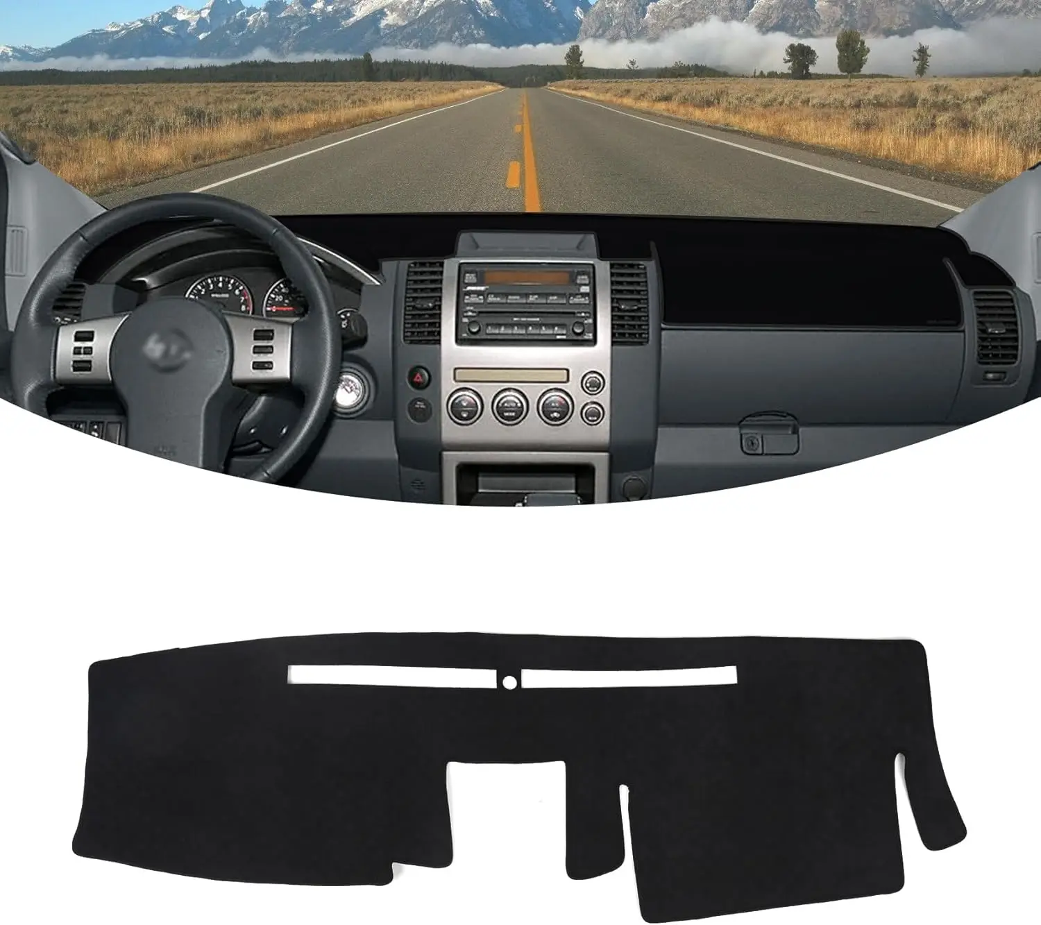 Cubierta de Tablero para Nissan Pathfinder 2005-2012, Accesorios, Cubierta de Tablero de Franela, Tapete para Tablero