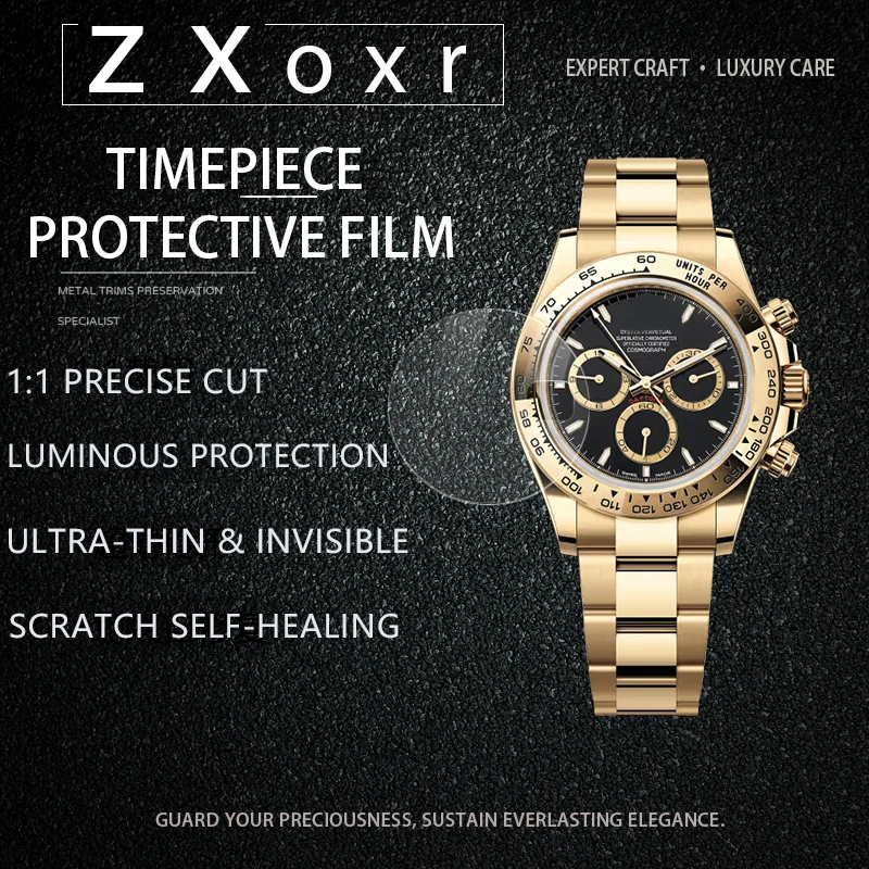 【zxoxr】 Film for Daytona 116508 Full Set Scratch‑Resistant Oil‑Proof High‑Transparent Invisible Protective Film