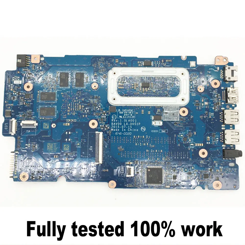 Imagem -02 - Totalmente Testado Motherboard Laptop Bav00 La-d051p Mainboard para Dell Inspiron 155557 14-5457 i3 i5 I76th Gen Cpu Gt930m Gpu Ddr4