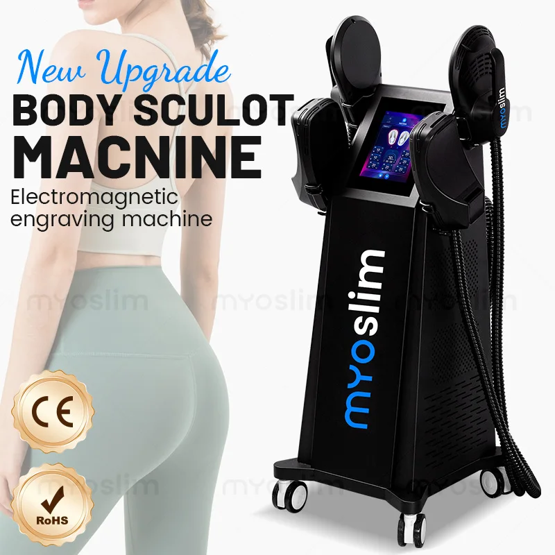 Myoslim RF High Intensity EVibration Pulse Electromagnetic Body Shaping Professional Muscle Growth And Fat Burning Machin