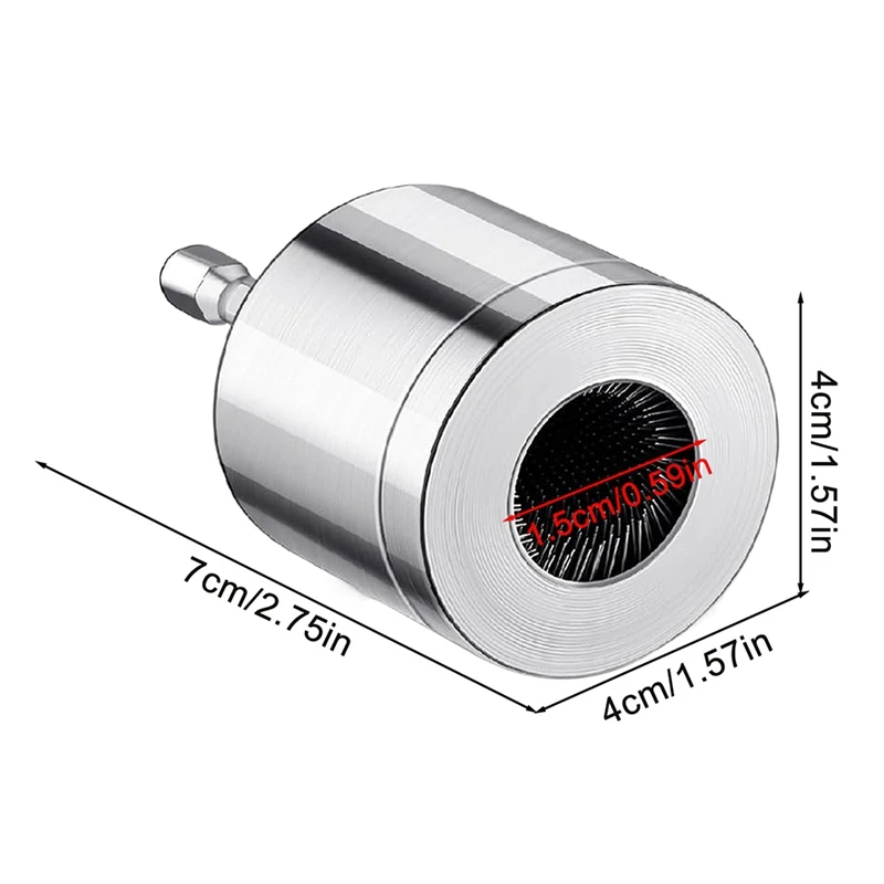 MAKE-15/22MM 銅パイプクリーニングブラシ電気ドリルユニバーサル錆除去ワイヤーブラシ研磨ツール 2 個