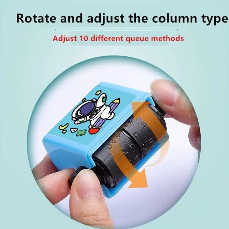 Number Roller Stamp Math Roller Digital Teaching Stamp Creative Addition Subtraction Roller Stamp Math Practice Questions