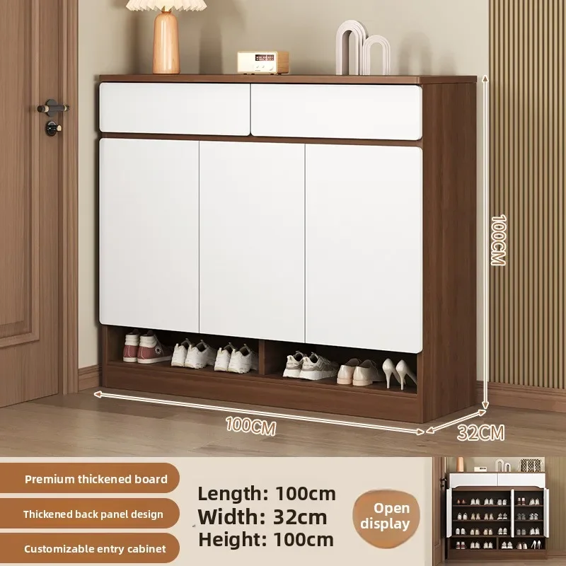 Factory Integrated Cabinet At The Door Of The Shoe Cabinet Large Capacity Multi-layer Locker Against The Wall Entrance Shoe Rack