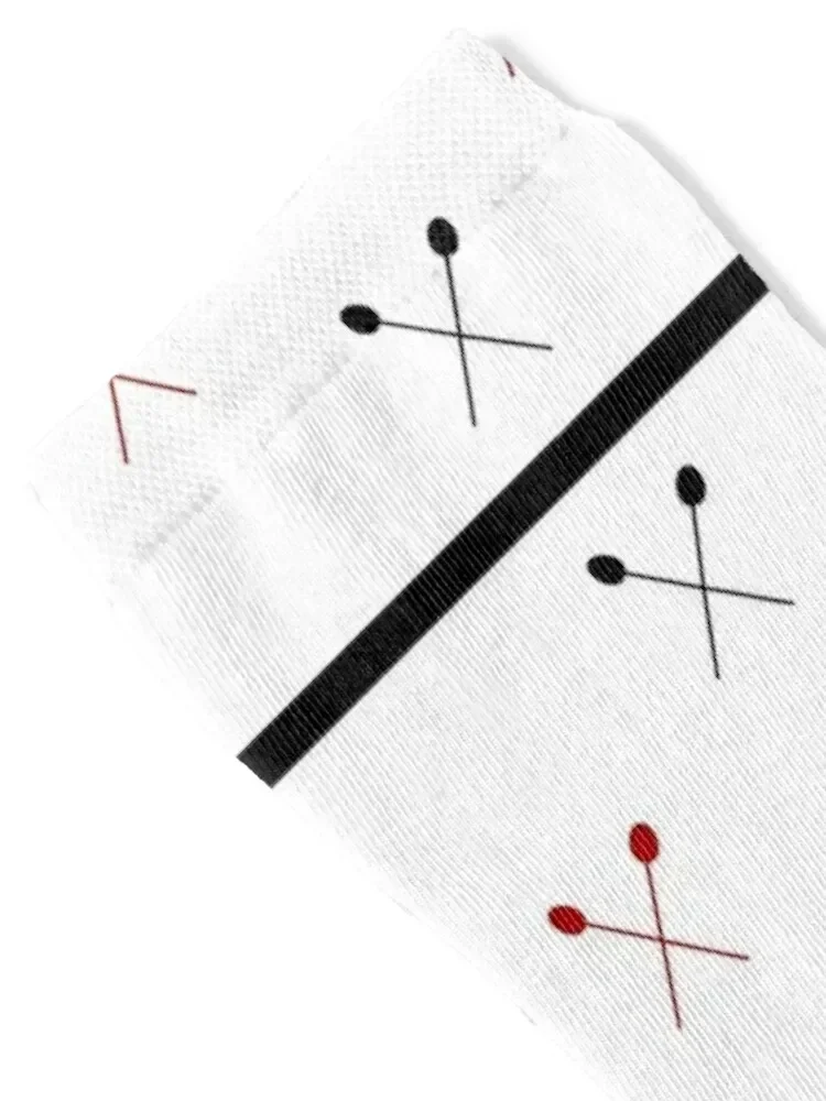 Mallet Percussion Pattern Socks floor christmas gifts hockey set Socks Women's Men's