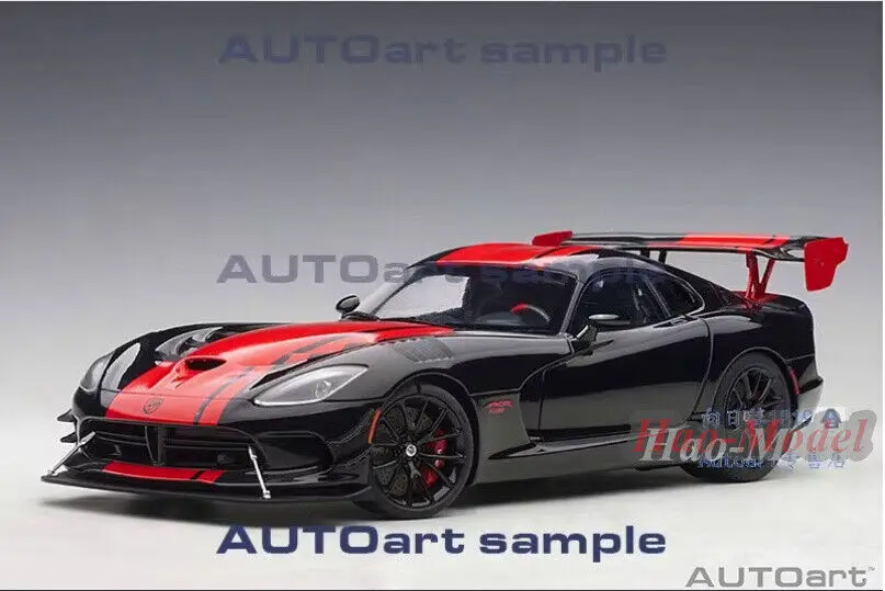 Autoart 1/18 สําหรับDODGE VIPER ACR 2017 โลหะDiecastรุ่นรถจําลองของเล่นเด็กของขวัญวันเกิดงานอดิเรกจอแสดงผลคอลเลกชัน