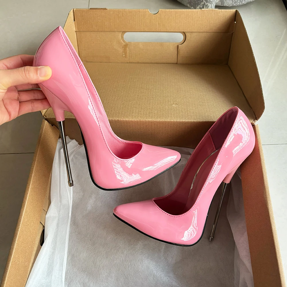 2025 Newly Fshion 16cm Extreme High Heels Pole Dancing Stage Performance Stilettos Pumps CD Cross Dresser Color Fetish Shoes