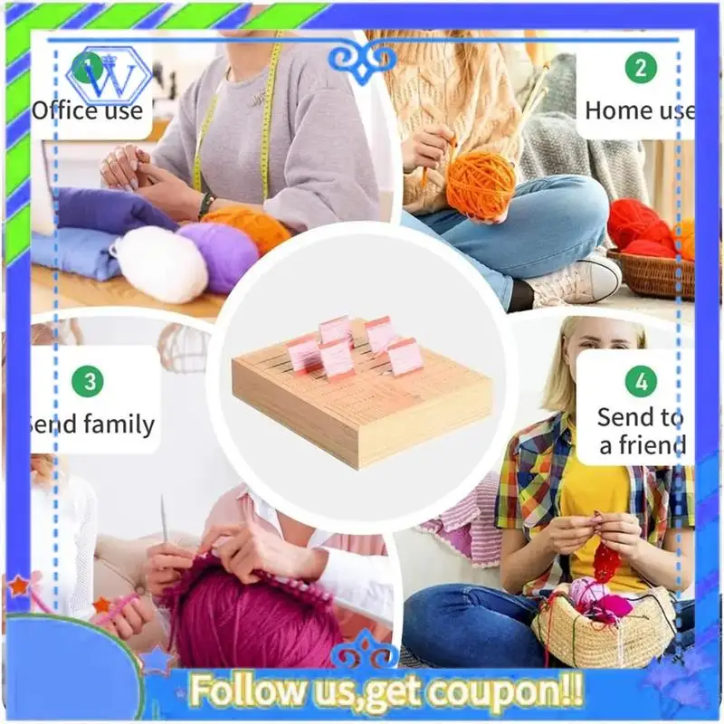 سهلة الاستخدام منظم خيط التطريز رف بكرة خشبية 10 فتحات طويلة 3 مقصورات أساسية منظم بكرة لمستلزمات الخياطة
