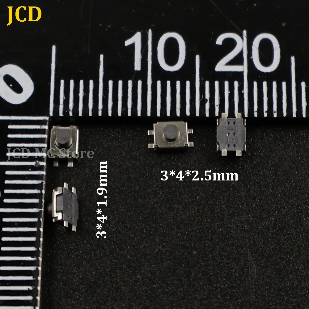 10/20/50Pcs 3x4x1.9mm 3x4x2.5mm Mini Buttons Touch Micro Switch SMD Switch 4 Pin Tactile Tact Push Button Switches