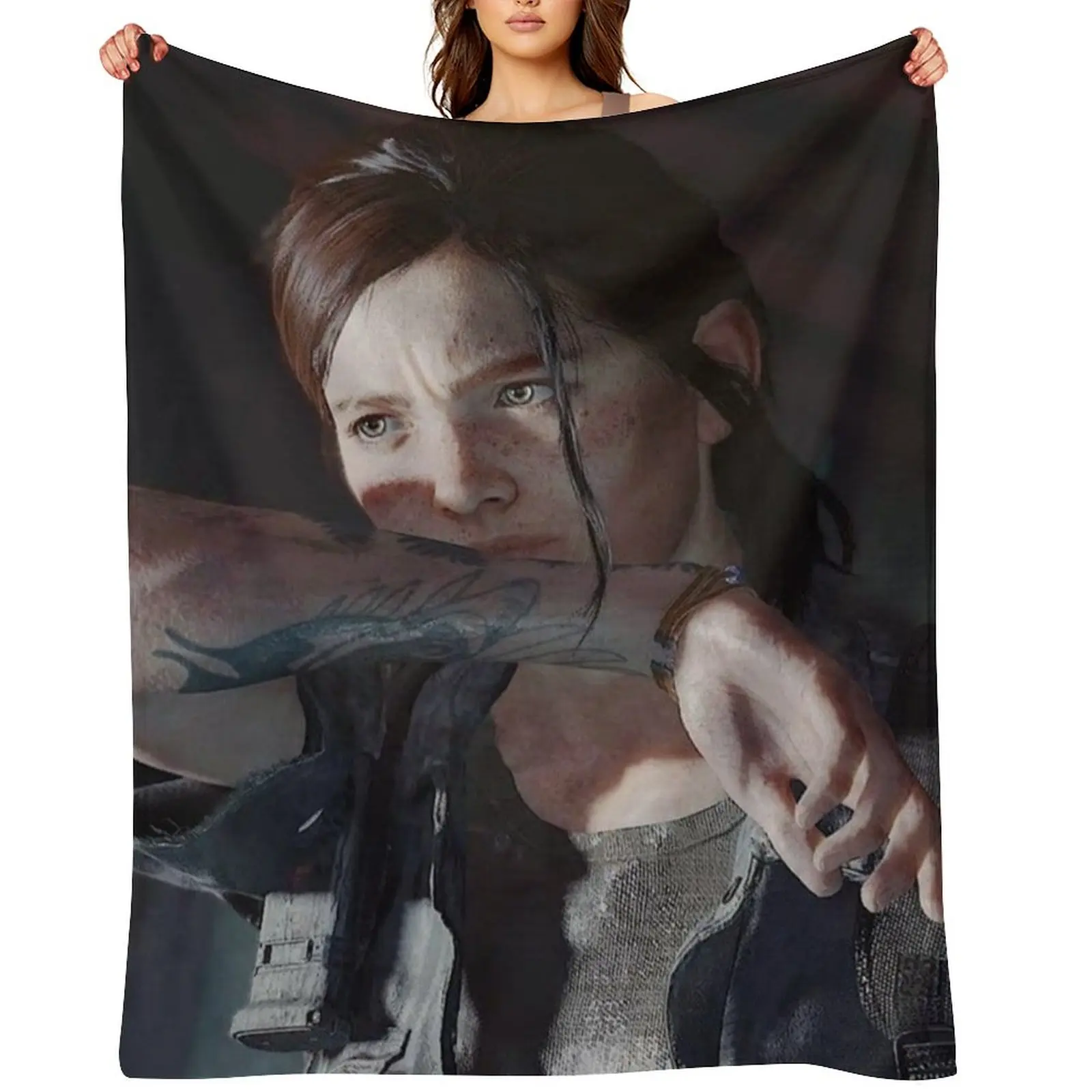 

Last Of Us Ellie poster Throw Blanket manga Decorative Beds anime Sofas Blankets