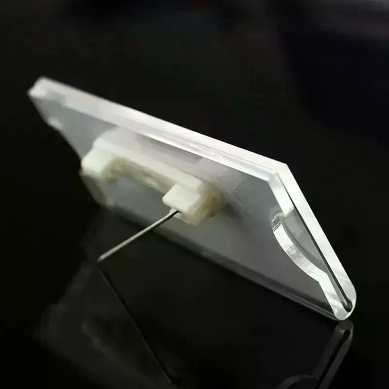 Name Tag Blank Name Badges Acrylic Name Tag Holders 70x30mm Insert Blank Acrylic Nameplate 10/20/30Pcs