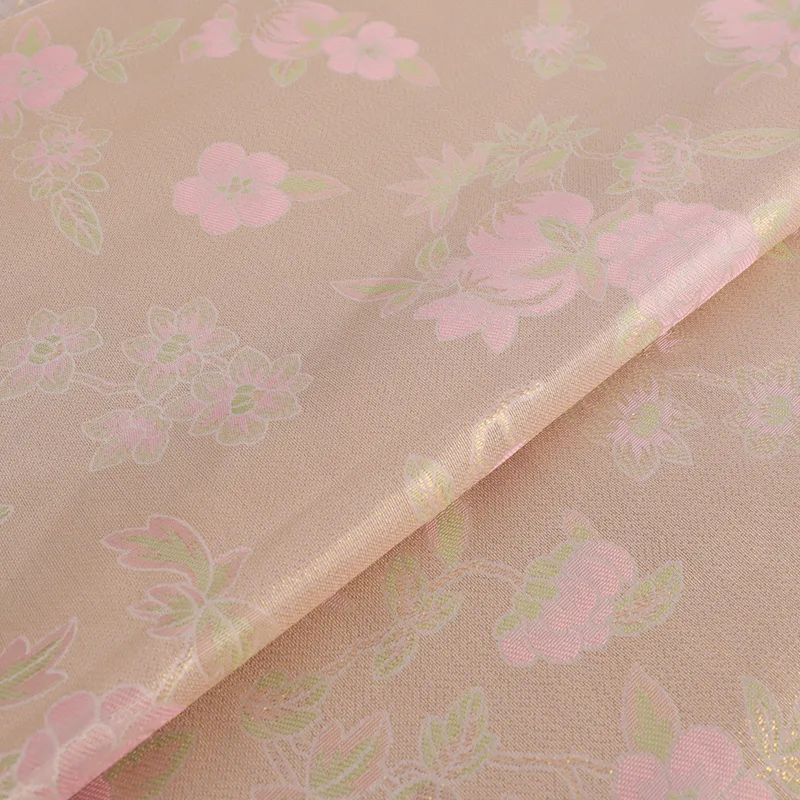 

Lucky Peach Jacquard Brocade National Trend Hanfu-Inspired Vest Designer Blouse Double-Sided Fabric Clothing Material Wholesale