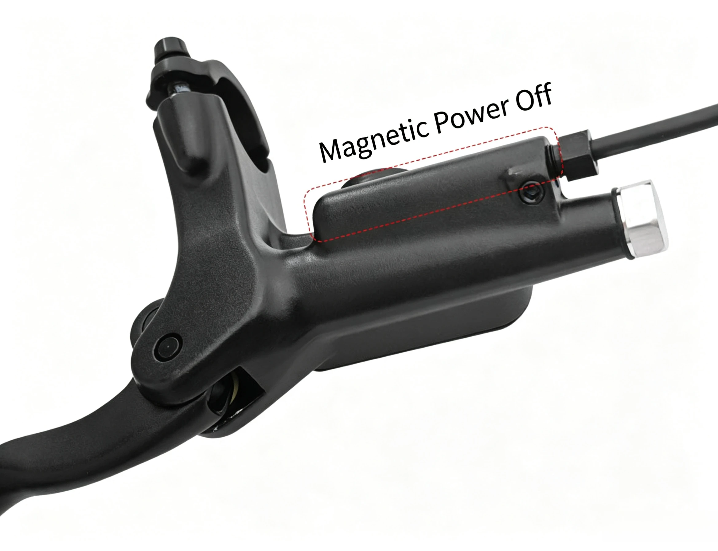 4-Kolben-Aluminium-Hydraulik-Scheibenbremsen-Kit mit Power-Cut-Off-Hebel, Öl-Fenster, 2- und 3-Pin-Stecker, Vorwärts-/Rückwärtsmontage für E-Scooter – Detail 14