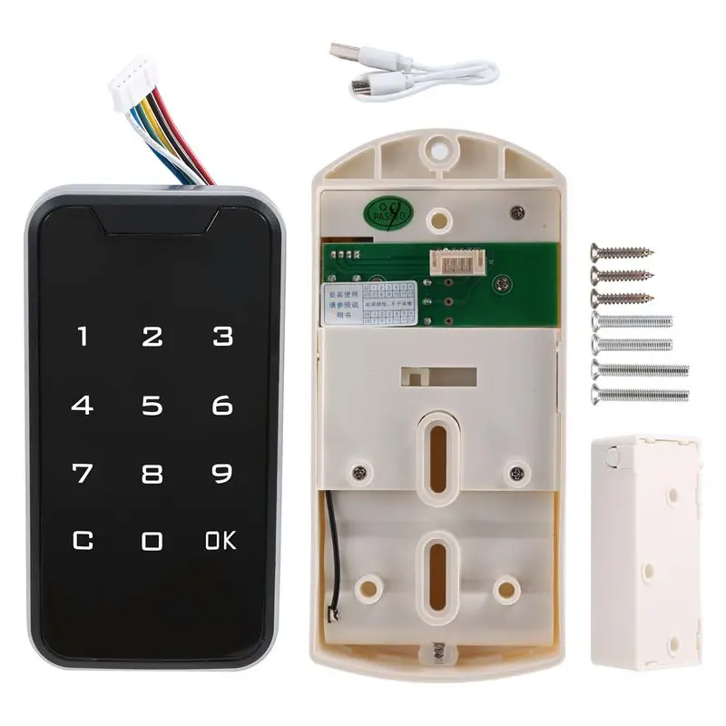 

A52T Electronic Smart Digital Electronic Door Lock Fingerprint Press Password Keyless Keypad