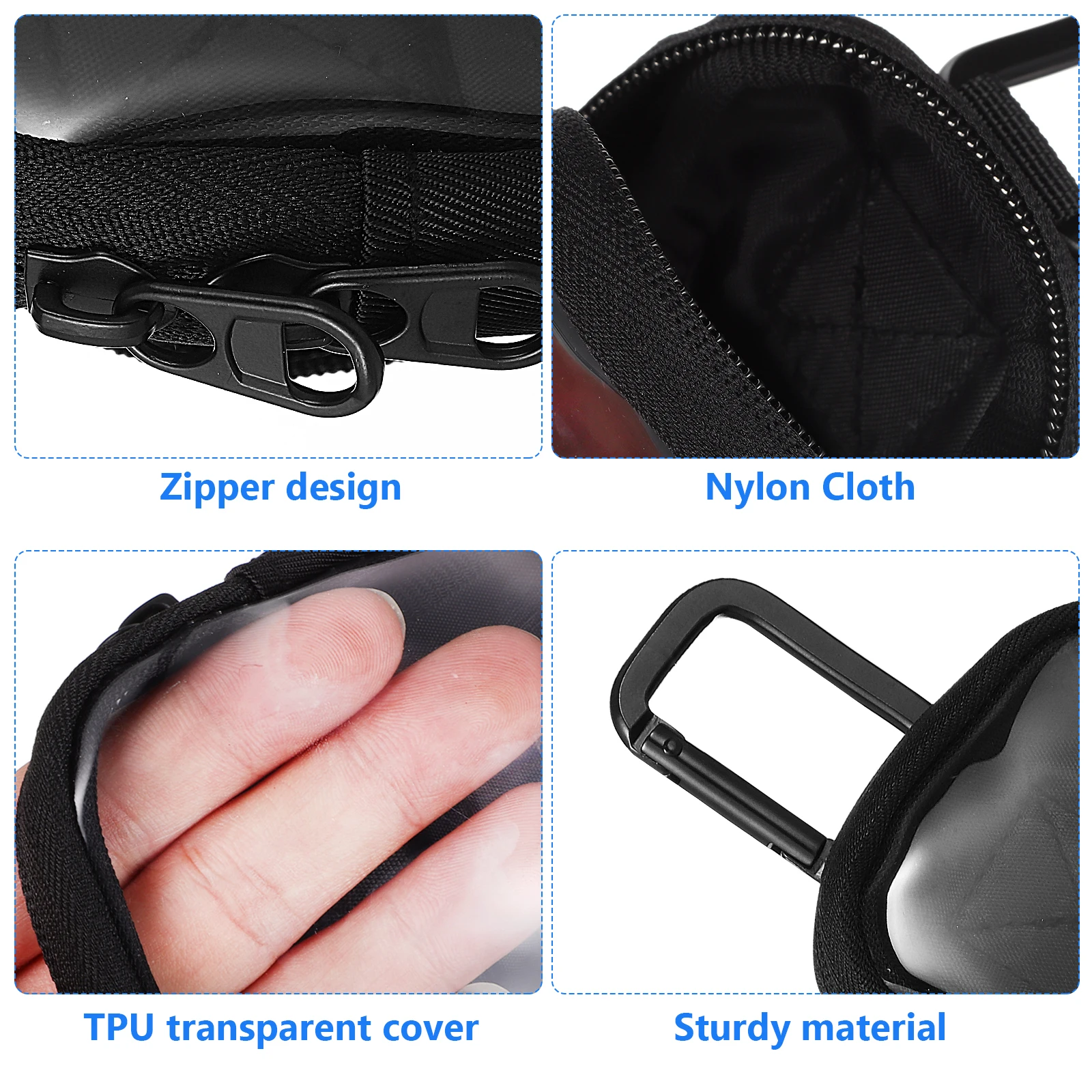 

Lightweight Organizer Pouch Storage For Travel Outdoor Phone Holder Portable Sundries Pouch Tpu Durable Accessory Bag Large
