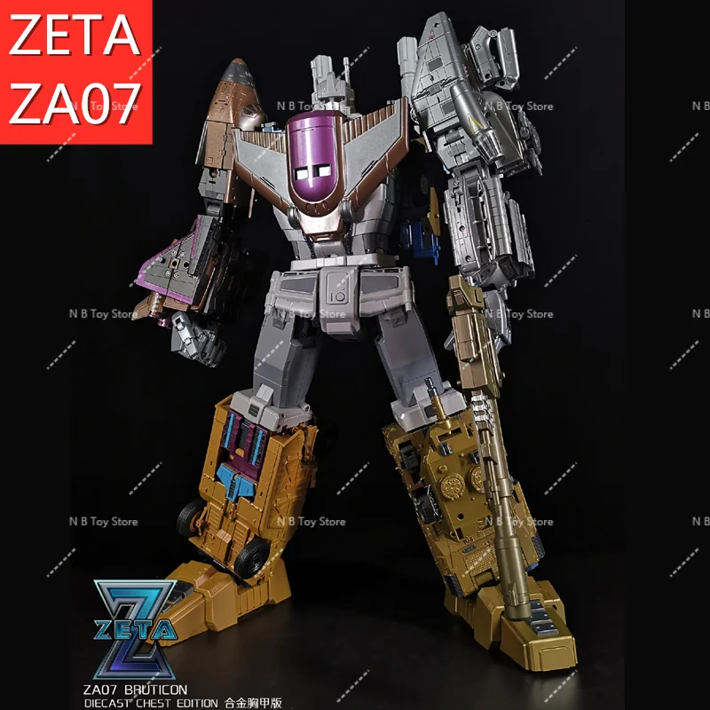 التحول زيتا ZA07 ZA-07 معدني Bruticus 5 في 1 المتضخم سبيكة الصدر درع عربة فريق عمل الشكل روبوت
