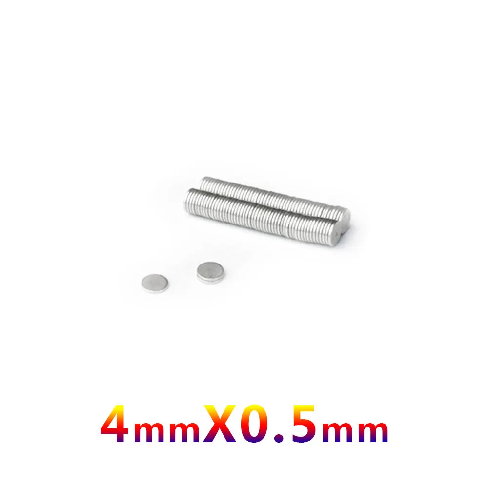 50/100/200/500/1000/2000/5000PCS  4x0.5mm Mini Small Circular Magnets 4x0.5mm For Home Refrigerators, Offices DIY