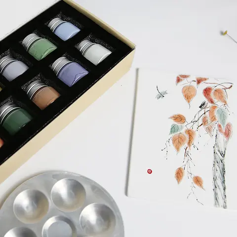 12 färger keramisk underglasyrfärg högtemperaturmålningspigmentset professionella keramikkonstverktyg 8 best sales Keramikunderglasyr - №2