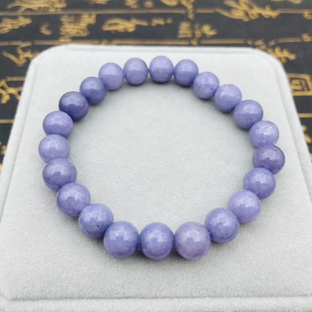 6/8/10 mm Romantic Lavender Agate Stone Bracelets for Women Natural Stone Bracelet Healing Crystal Beads Braclet Hand Jewelry