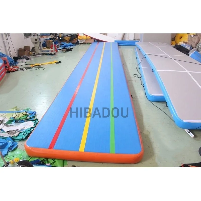 Air Track 15x2x0.2m Tumble Track Mats for Gymnastics Air Gymnastics Mats for Tumbling Inflatable Gymnastics Tumbling Track