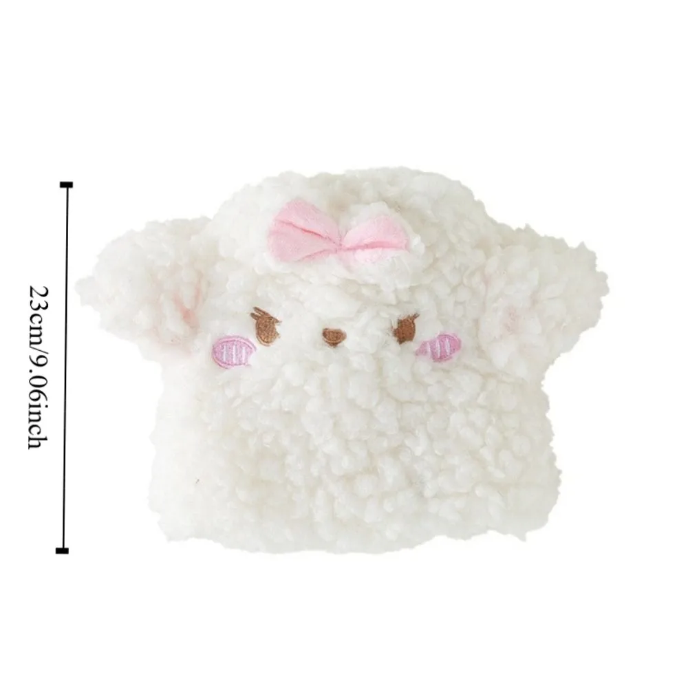 Kawaii Y2K Sheep Ear Leg Warmers JK Spicy Girls Bow Foot Cover Thicken Warm Lolita Boots Cover Streetwear