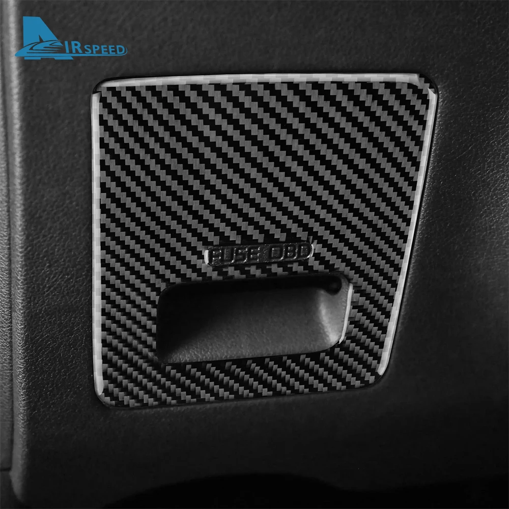 Real Soft Carbon Fiber Sticker For Kia Sportage 2017 2018 2019 2020 2021 LHD RHD Car Fuel Box Panel Trim Accessoires