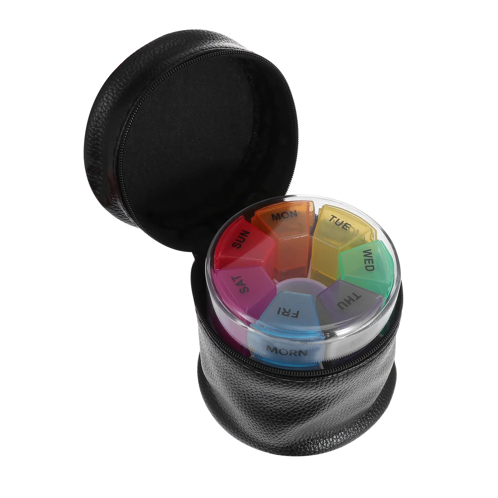 

Органайзер для таблеток на 7 дней, 28 отделений, прочный герметичный контейнер для лекарств, портативный футляр для хранения с сумкой