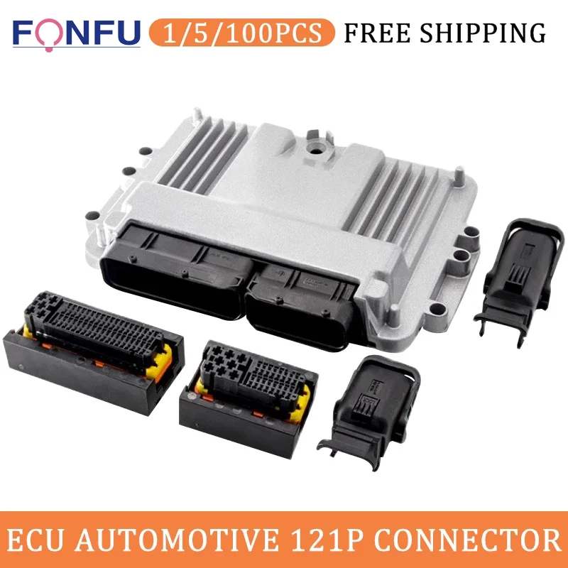 1/5/100PCS 121P ECU Connector Computer Control System Aluminum Enclosure Box 1241434-1 Auto Connector 40P 81P Female Connector