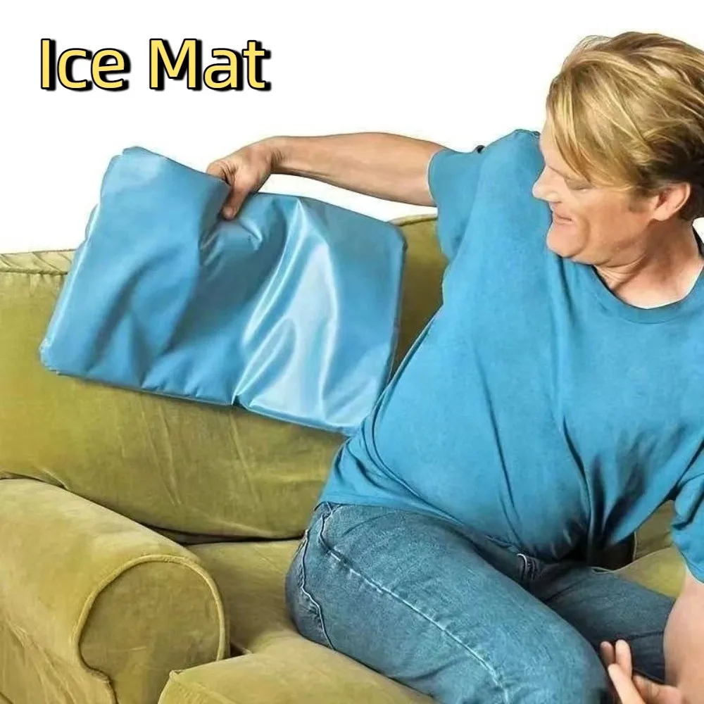 

Cooling Pad PVC Cooling Ice Pillow Insert Refillable Ice Cold Pillow Comfortable Ice Mat Sleeping Aid