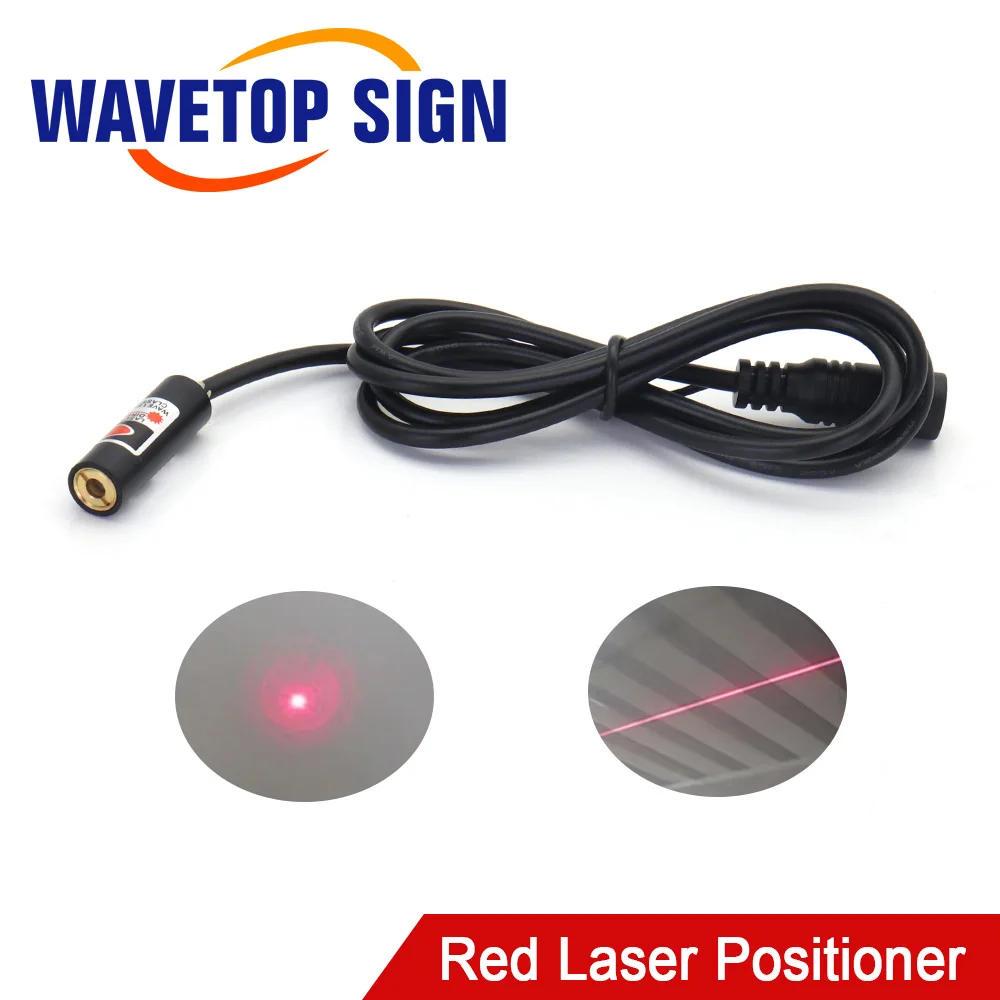 WaveTopSign Adjustable Pointer Laser Beam Module 10x30mm 12x32mm 12x40mm Locator Red Laser Line Positioner