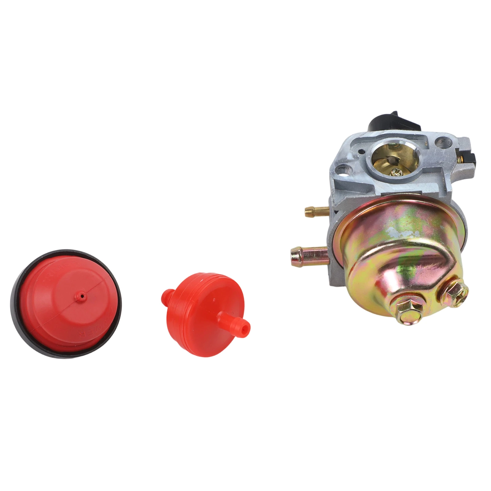 Metal Replacement For Carburetor for PowerSmart DB2194SR 170cc Lawn Mower with Fuel Filter Bulb Fuel Line and 3 Gaskets