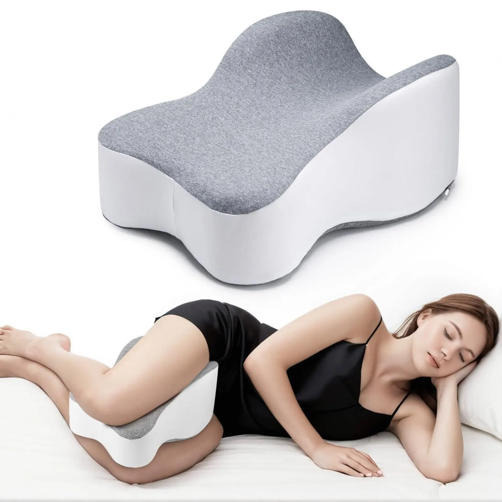 Butterfly Pillow Curved Wings Memory Foam Leg Pillow Bedding Compact Ergonomic Shape
