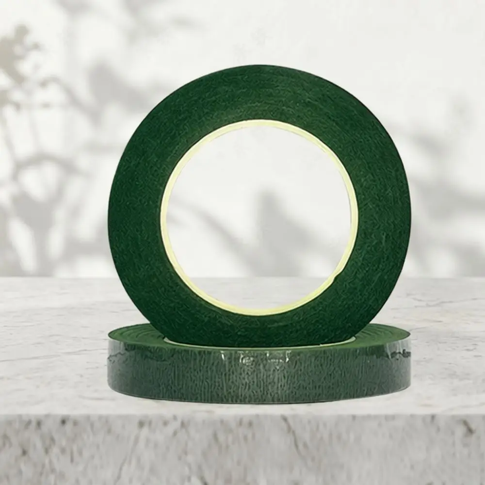 Strong Adhesive Green Floral Tape For Artificial Flower Stems Garden Decorative Fixation Crafting Paper Ribbon Tool