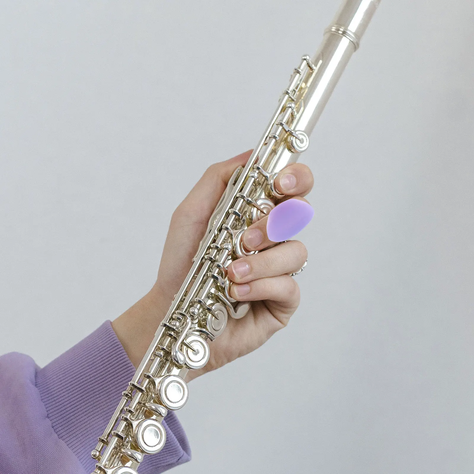 

4pcs Silicone Thumb Rest Cushion for Flute Finger Protection Durable Comfortable Musicians Accessories Wind Instrument