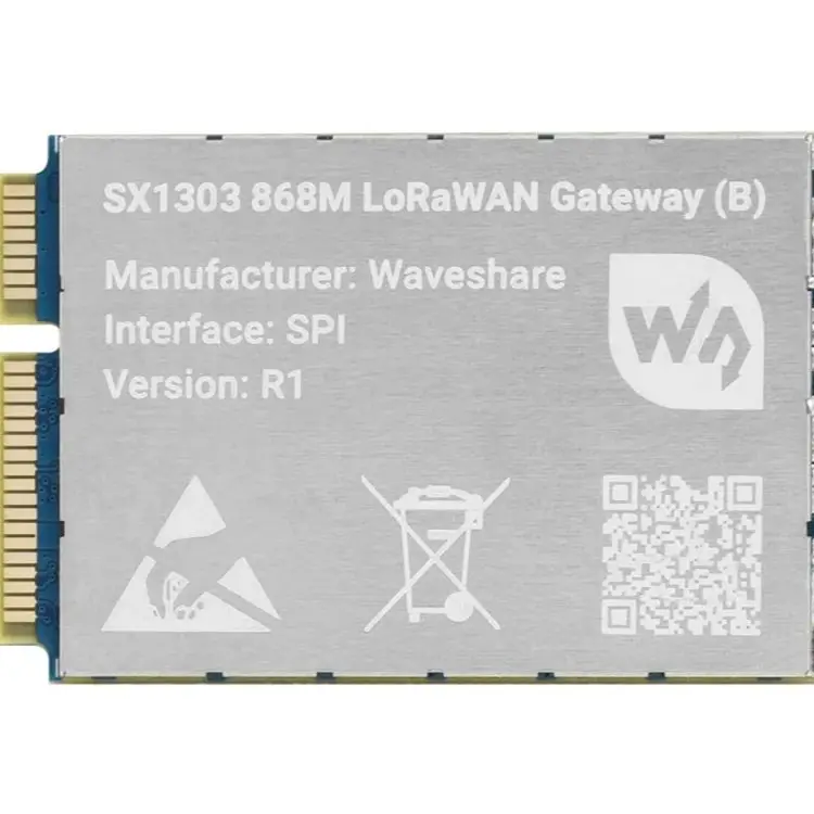 Módulo de enlace Raspberry Pi 4B LoraWAN SX1302/1303, placa de expansión de comunicación inalámbrica para Raspberry Pi 868/915