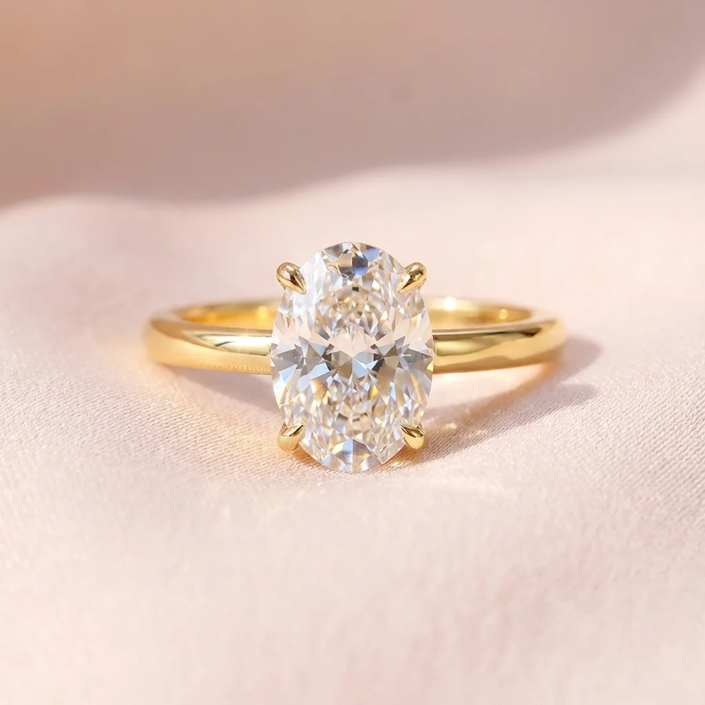 925 Sterling Silve Zircon Gorgeous Shiny Oval Stone Rings For Women Engagement Wedding Luxury High Quality Fine Jewelry Gift