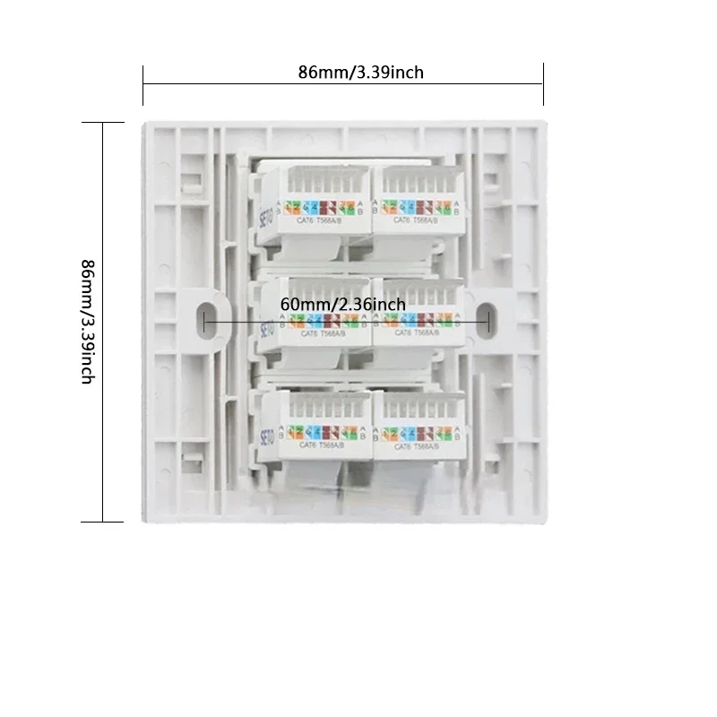 Рисунок 3 - 6-портовый настенный сетевой кабель GIGABit RJ45