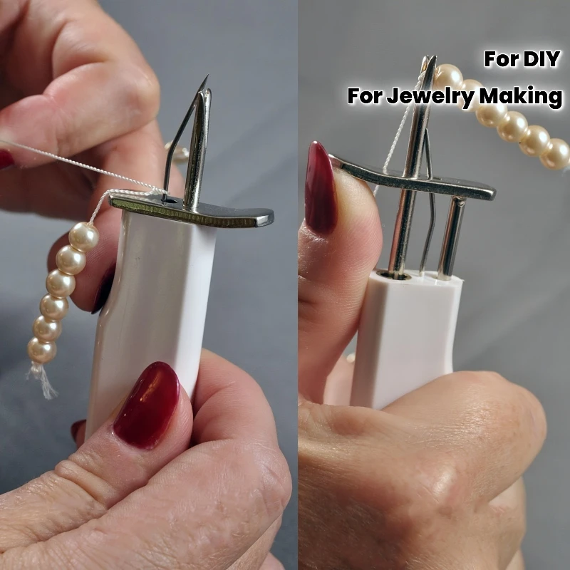 Beading Knotting Tool Stringing Scattered Loose Beads Beaded Thread Knotter Pearl Agate Bracelet Jewelry Fast Knotting DIY Tools