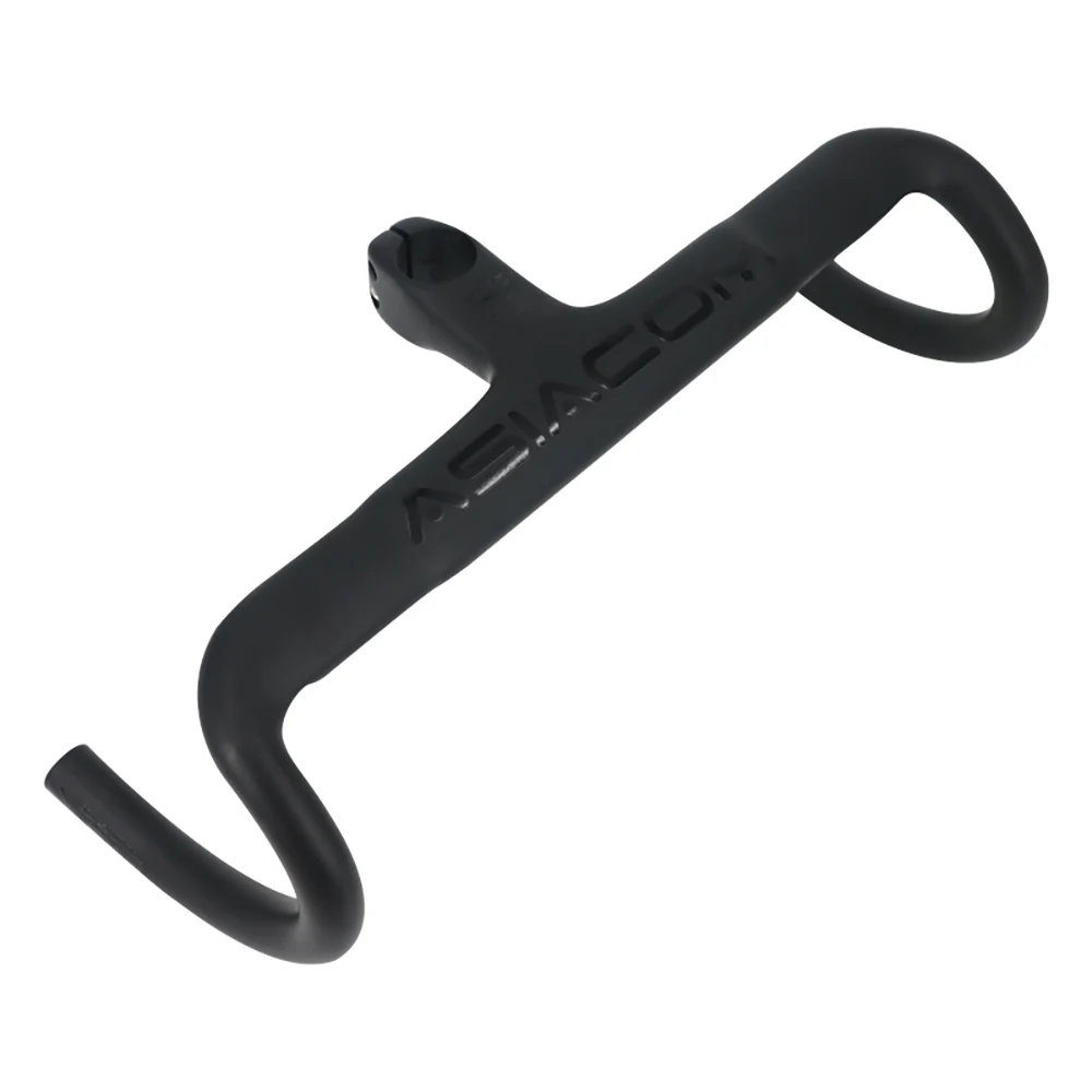 جديد أسود ASIACOM سباق الطريق الدراجة ايرو مات UD كامل ألياف الكربون المقود والجذع المتكاملة 31.8 مللي متر محول 28.6 مللي متر جديد