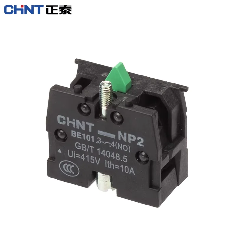 10PCS CHINT NP2-BE101 NP2-BE102 Auxiliary Contact Block 1NO 1NC Compatible with ZB2-BE101C ZB2-BE102C 22mm Push Button Switch
