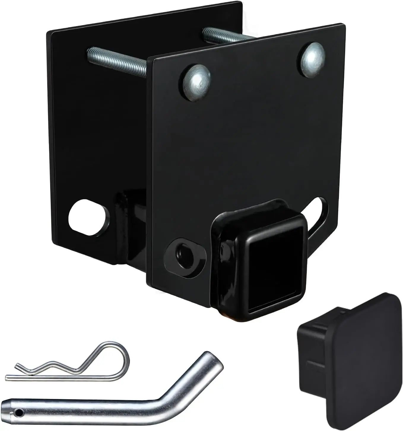 

RV Bumper Hitch Receiver, 2-Inch Adapter, 3500 LBS Capacity, Fits 4x4 Inch Square RV Bumper